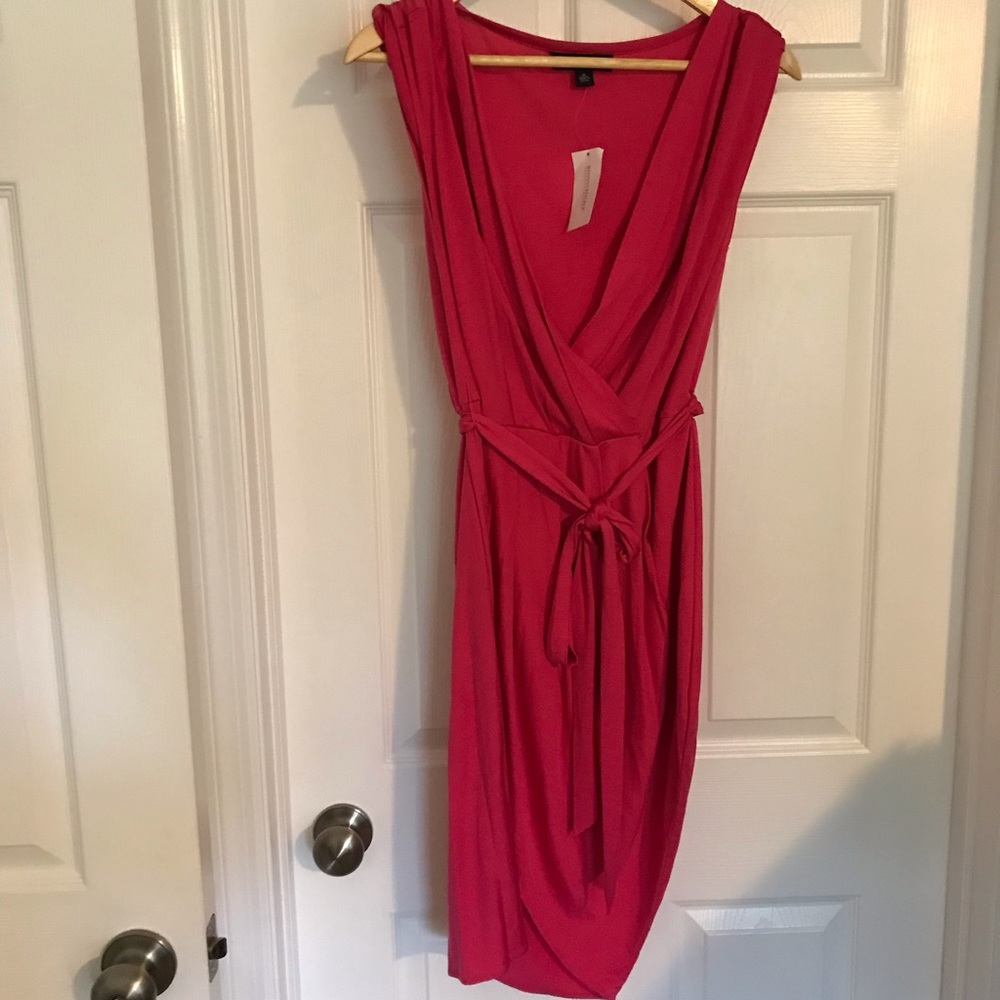 Banana Republic Silk dress-gladiator tulip hem